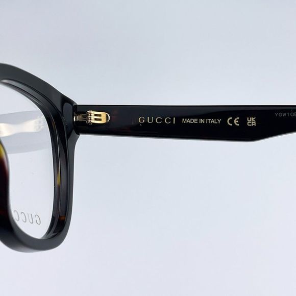 Gucci GG1173O 002 Eyeglasses Dark Havana Square Women - Picture 6 of 12
